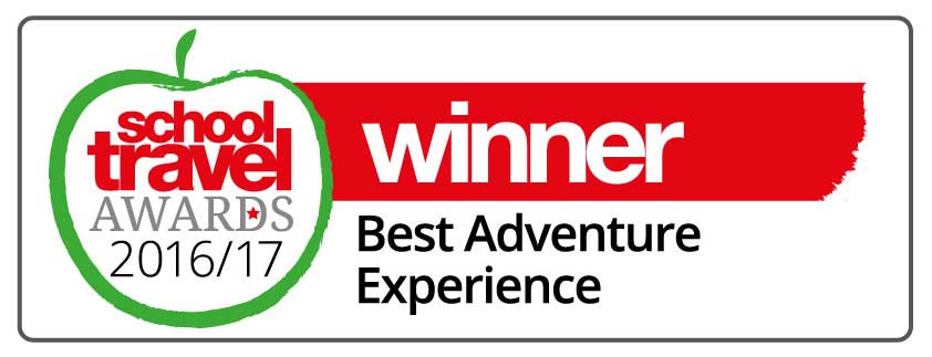 Winner of Best Adventure Experience at the School Travel Awards